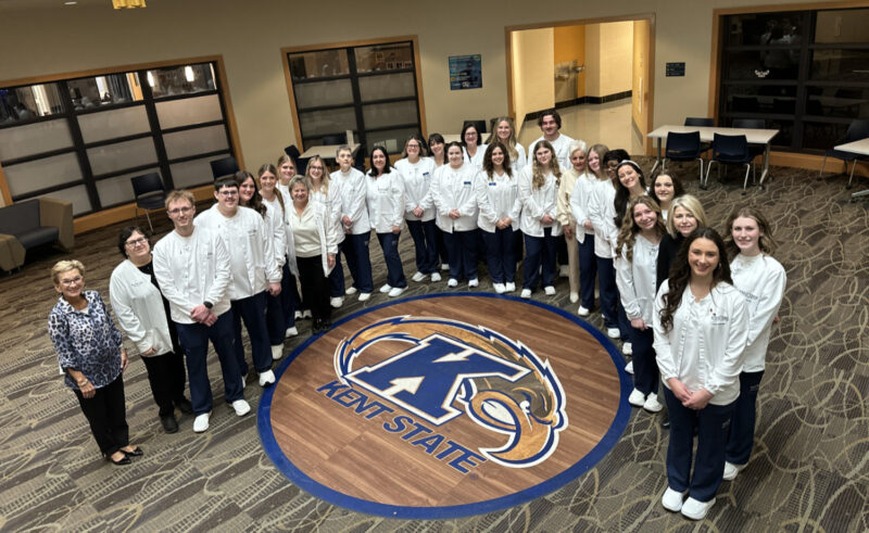 KSU Trumbull nursing students don white coats